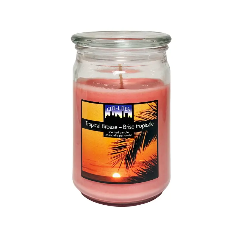CITILITES - TROPICAL BREEZE APOTHECARY JAR CANDLE 15OZ