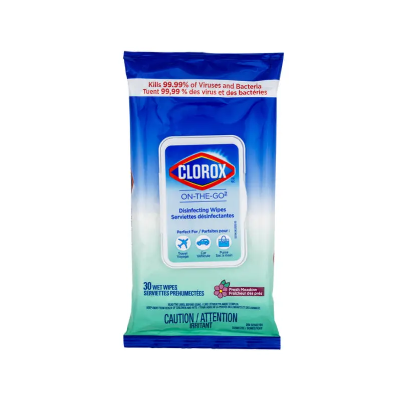 CLOROX - ON THE GO 30 WET WIPES 12EA