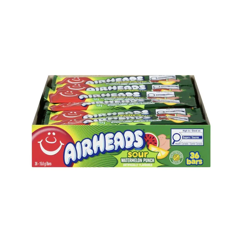 AIRHEADS - SOUR WATERMELON PUNCH 36x15.6 GR