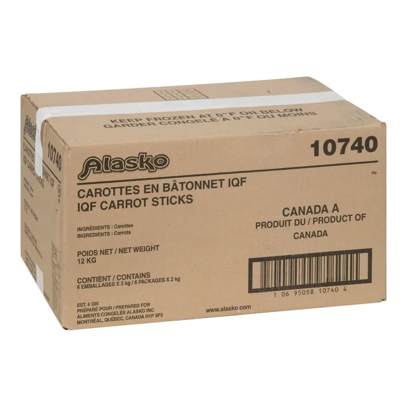 ALASKO - CARROT STICKS 6x2 KG
