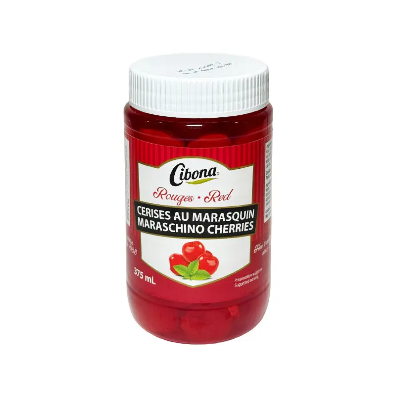 CIBONA - RED MARASCHINO CHERRIES 12x375 ML