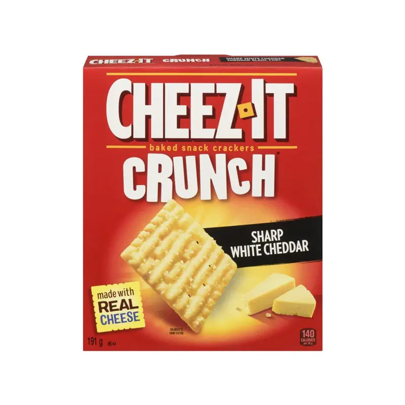 CHEEZ-IT - SHARP WHITE CHEDDAR CRACKER 12x191 GR
