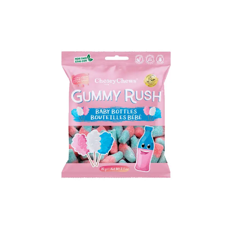 CHERRY CHEWS - BABY BOTTLES COTTON CANDY 90GR