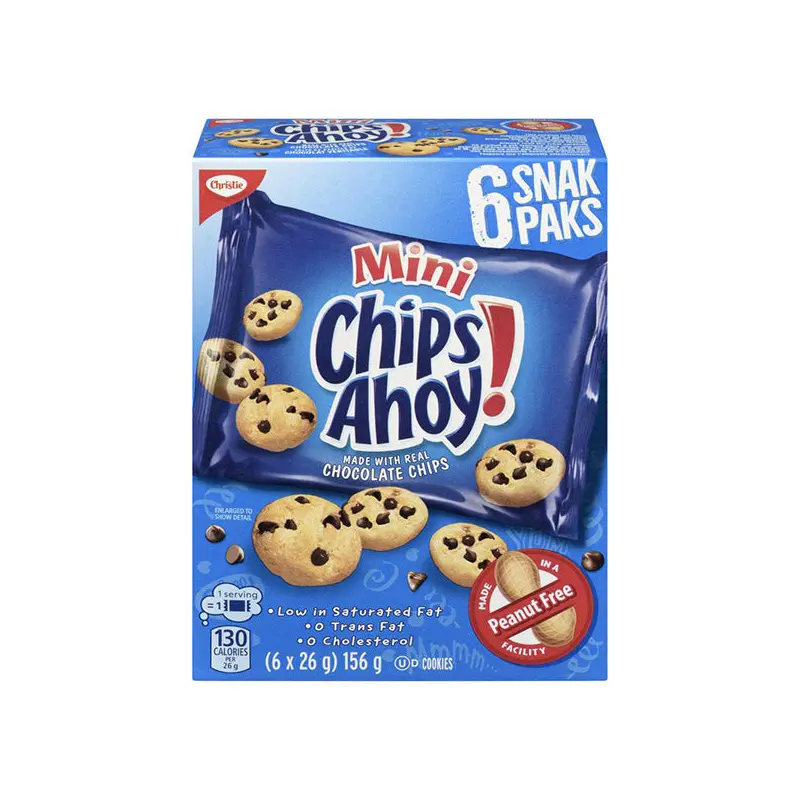 CHIPS AHOY - CHRISTIE MINI SNACK PACK 156GR