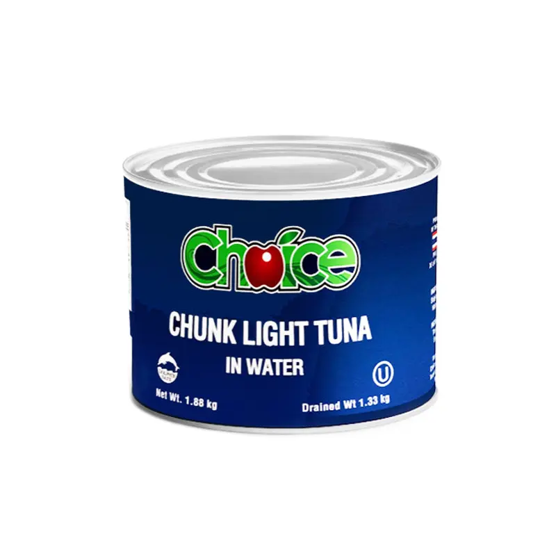 CHOICE BRANDS - CHUNK LIGHT TUNA IN WATER 6x1.88 KG