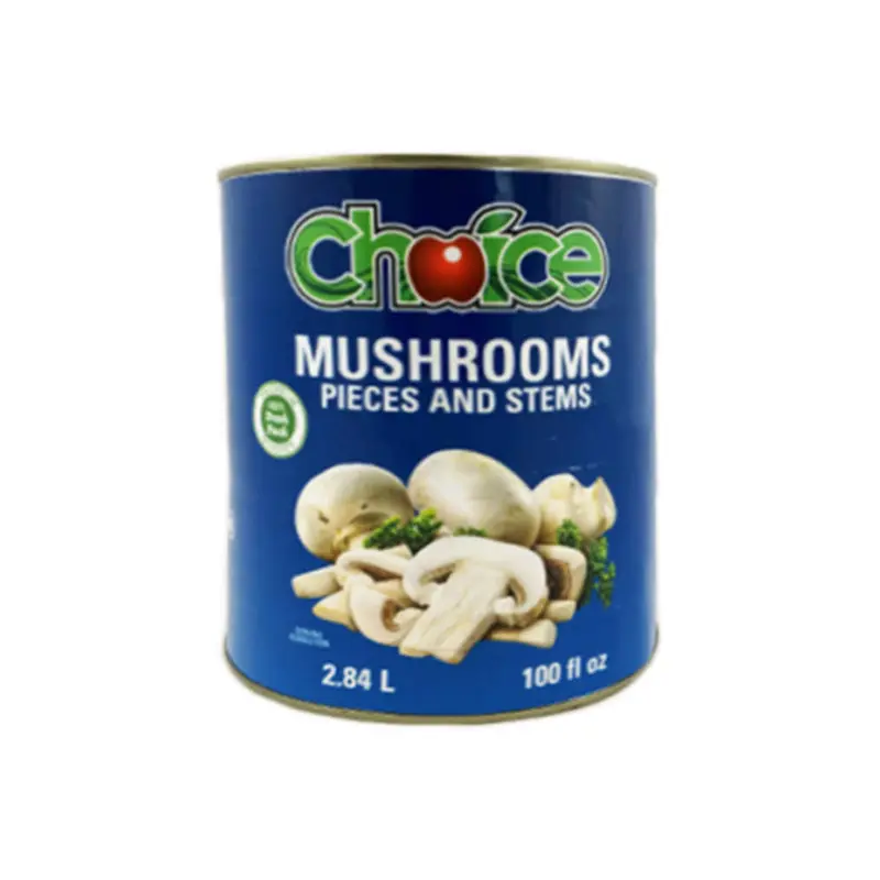 CHOICE BRANDS - MUSHROOMS PIECES STEMS 100OZ