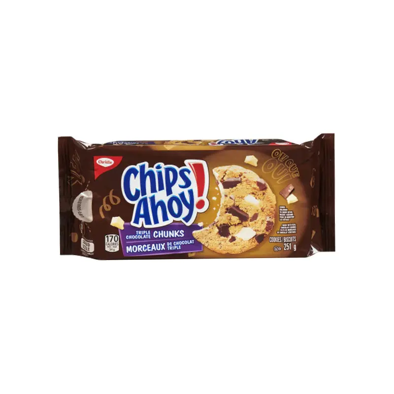 CHRISTIE - CHIPS AHOY TRIPLE CHOCOLATE CHUNKS 12x251 GR