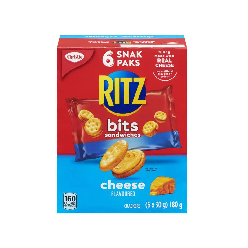 CHRISTIE - RITZ BITS SANDWICHES SNAK PAKS 12x180 GR