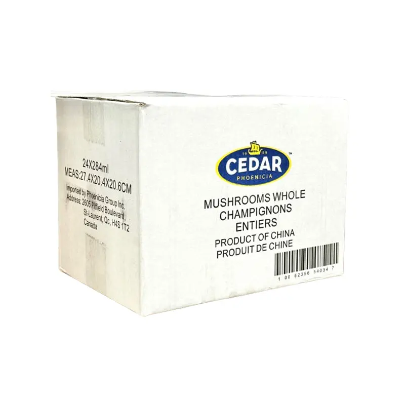 CEDAR - WHOLE MUSHROOMS 24x284 ML