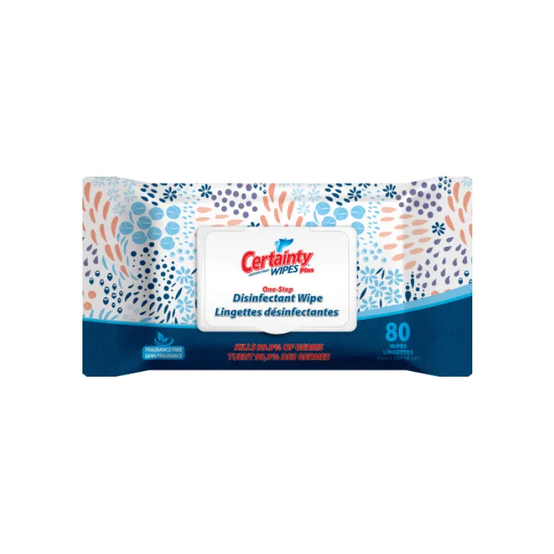 CERTAINTY - DISINFECTING WIPES FLAT PACK 12x80 PK