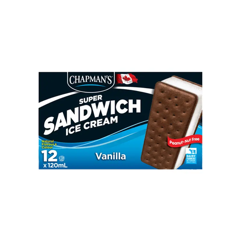 CHAPMANS - SUPER VANILLA SANDWICH 12x120 ML