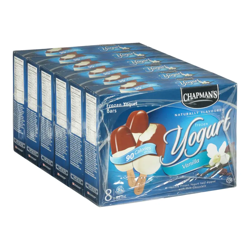 CHAPMANS - VANILLA YOGURT AND MILK CHOCOLATE BAR 6x8x55 ML
