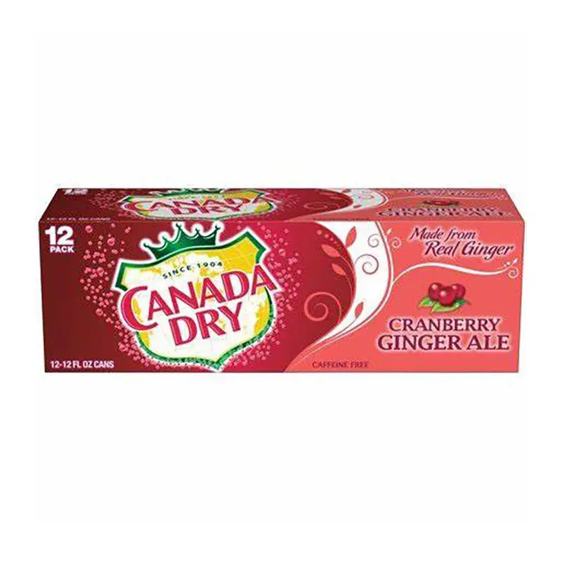CANADA DRY - CRANBERRY GINGER ALE CANS 12x355ML