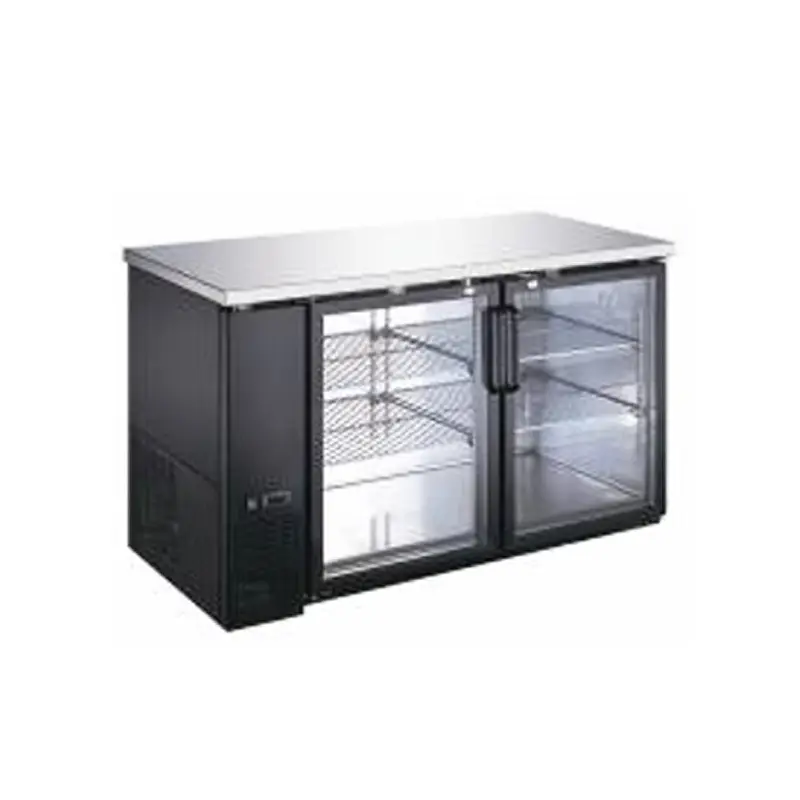 CANCO - BB-2461 61" DOUBLE GLASS DOOR BACK COOLER-SWING EA