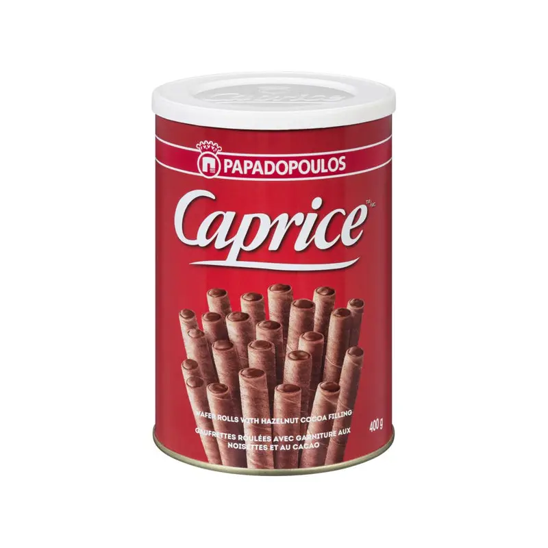 CAPRICE - WAFER ROLLS W/ HAZELNUT COCOA FILLING 400GR
