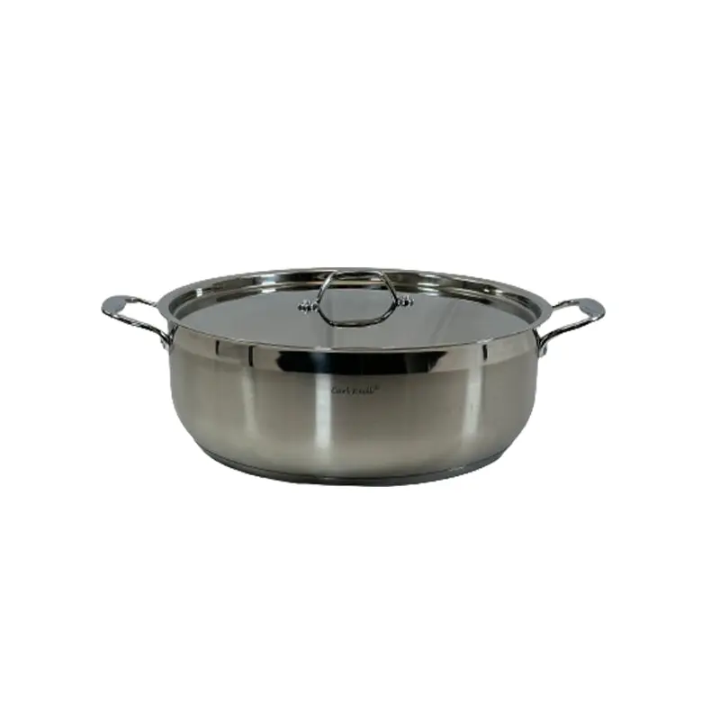 CARL WELL - STAINLESS STEEL INDUCTION READY POT 12.5LT. EA