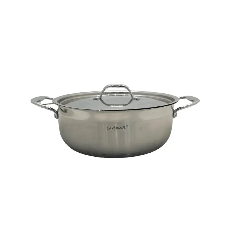 CARL WELL - STAINLESS STEEL INDUCTION READY POT 14.8LT EA