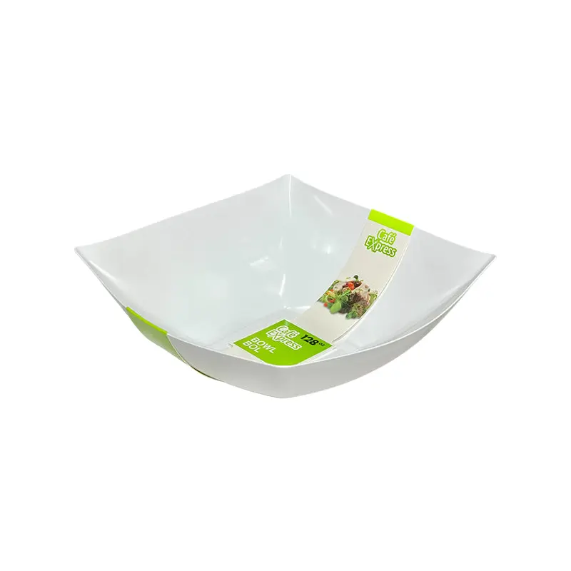 CAFE EXPRESS - SQUARE BOWLS WHITE 128 OZ 1UN