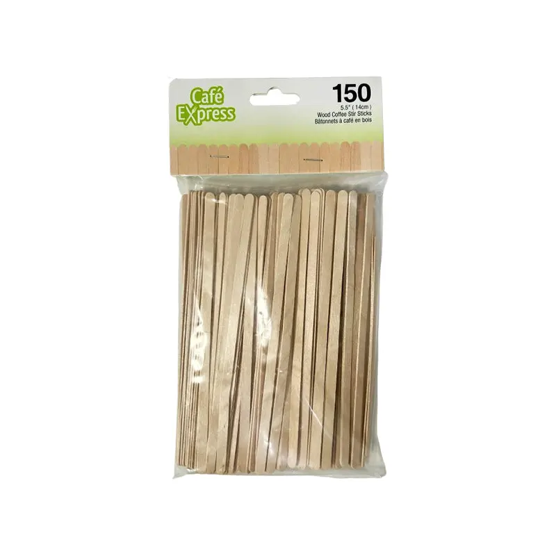 CAFE EXPRESS - WOOD COFFEE STIR STICKS 24x150 CT