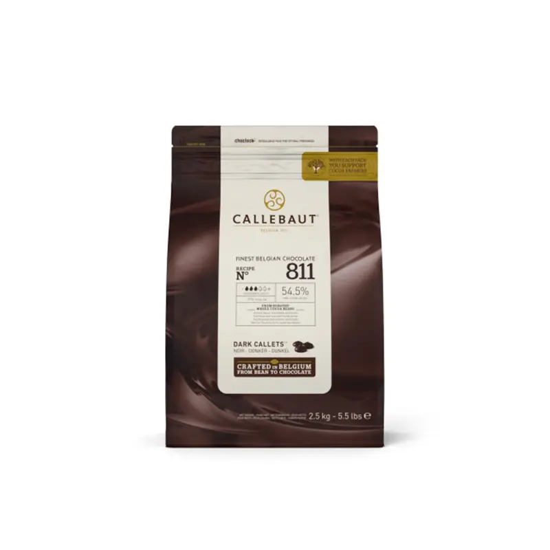 CALLEBAUT - FINEST BELGIAN SW CHOCOLATE CALLETS 811-CAU-76 8x2.5 KG