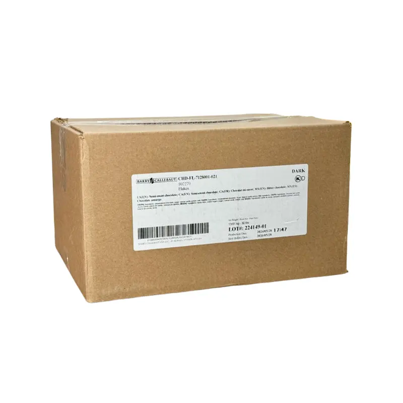 CALLEBAUT - SEMI SWEET CHOCOLATE FLAKES 30LB