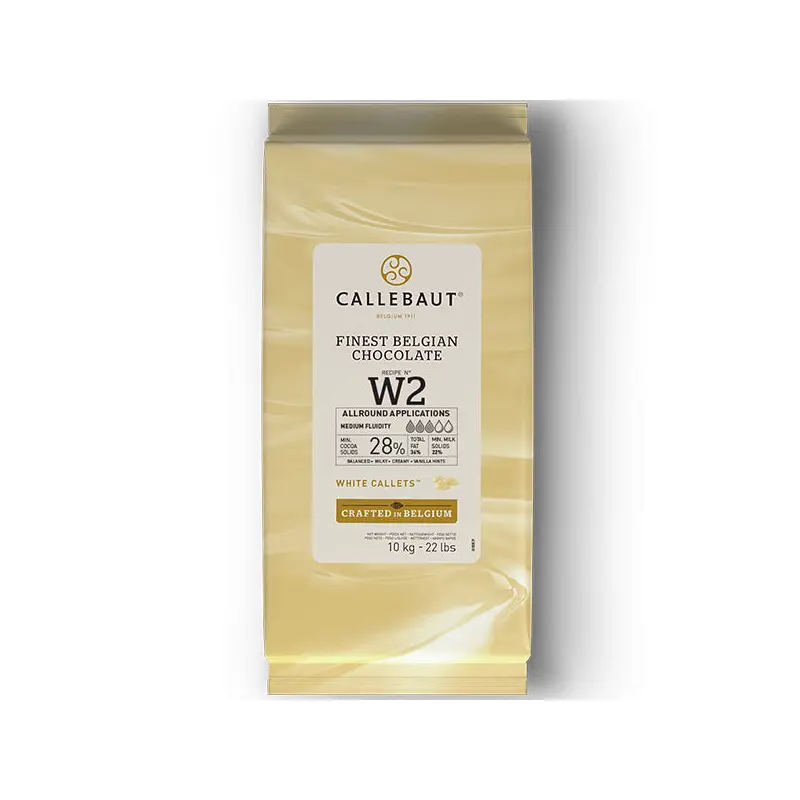 CALLEBAUT - WHITE CHOCOLATE CALLETS W2NV-595 2x10 KG