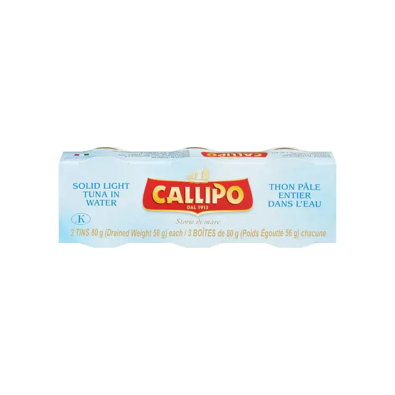 CALLIPO - SOLID LIGHT TUNA BLUE 24x3x80 GR