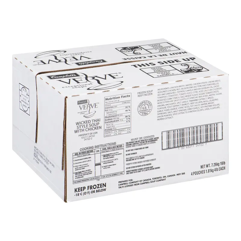 CAMPBELL - CAMPBELLS WICKED THAI STYLE SOUP WITH CHICKEN 4x4 LBS