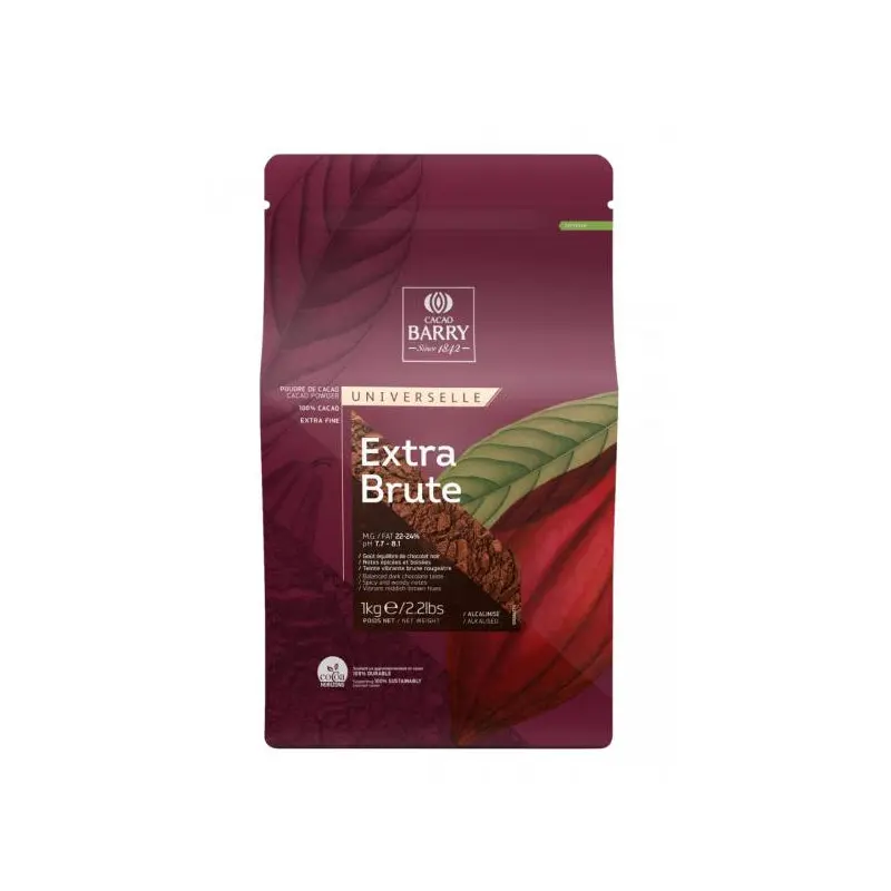 CACAO BARRY - EXTRA BRUTE COCOA POWDER 1KG