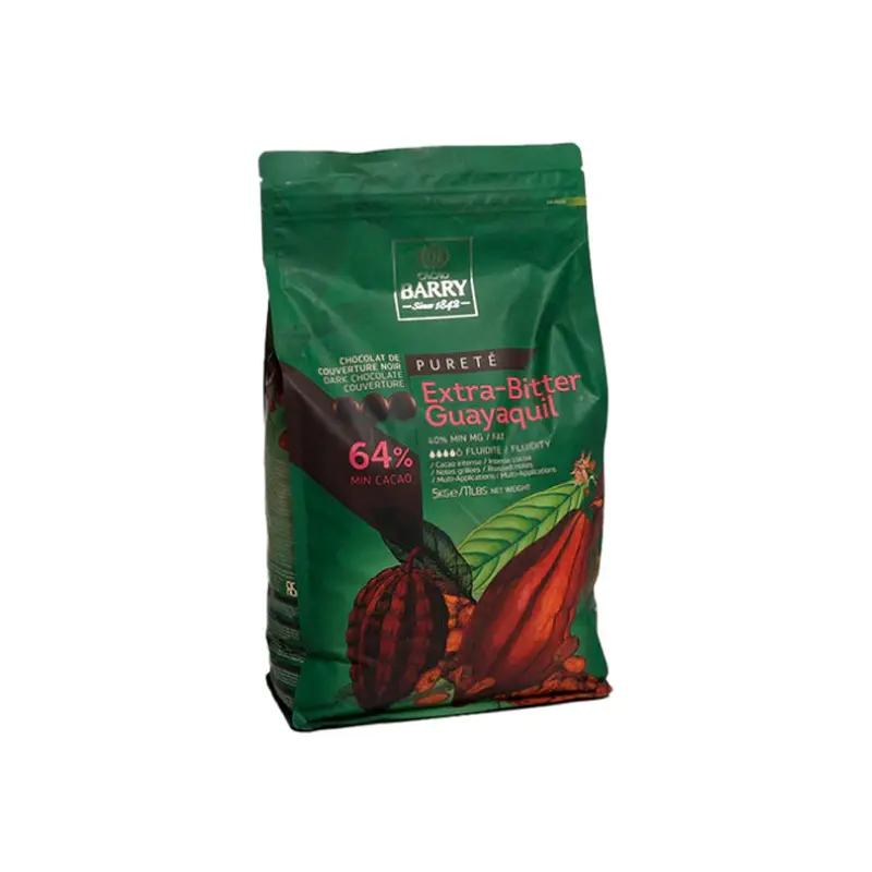 CACAO BARRY - GUAYAQUIL EXTRA 65% BITTER PISTOLES 4x5 KG