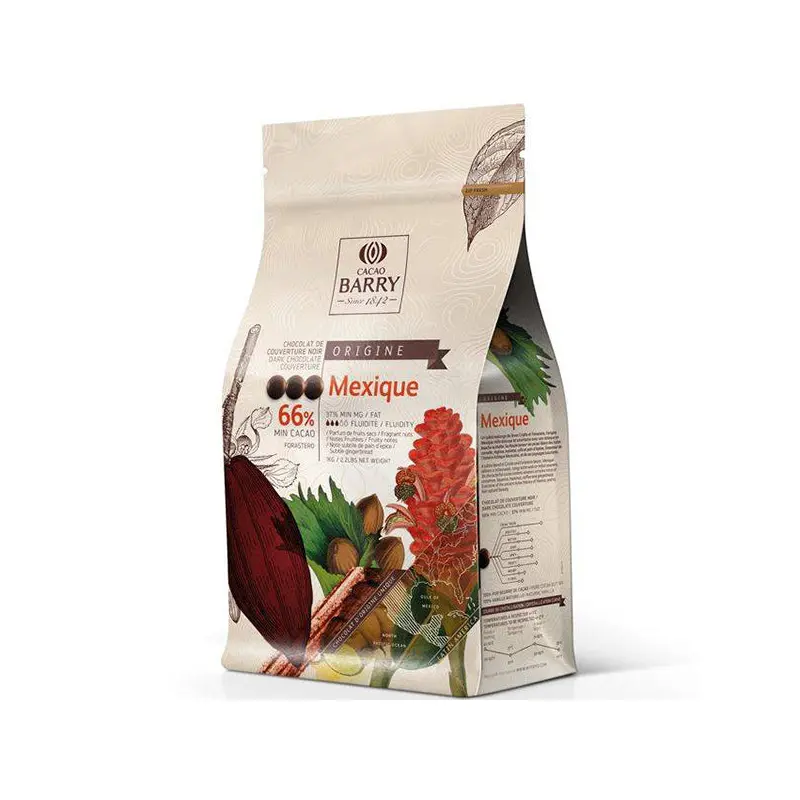 CACAO BARRY - MEXIQUE 66% SEMI SWEET PISTOLES 6x1 KG