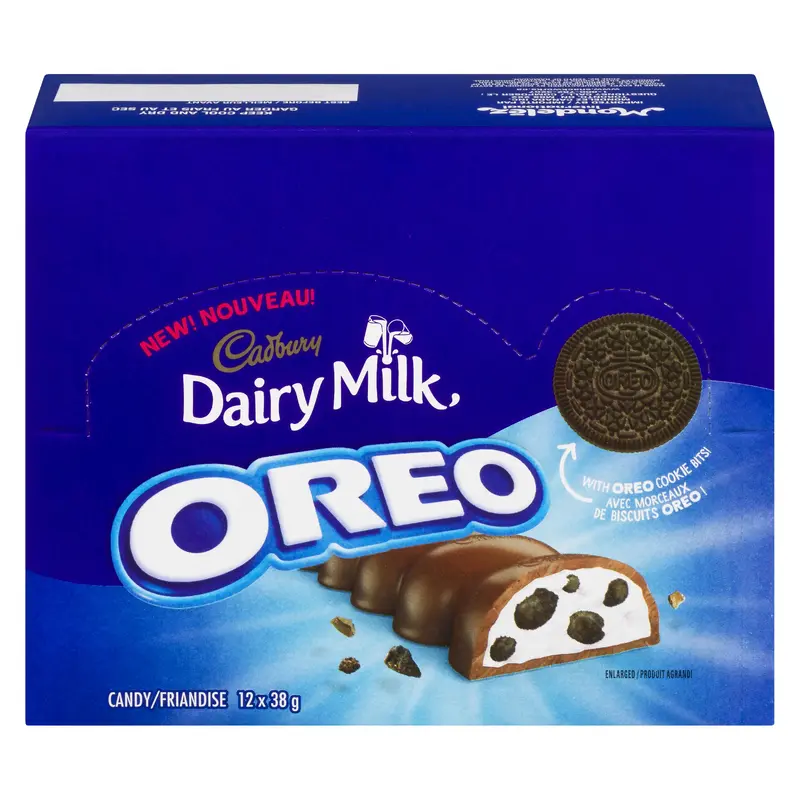CADBURY - DAIRY MILK OREO BAR 12x38 GR