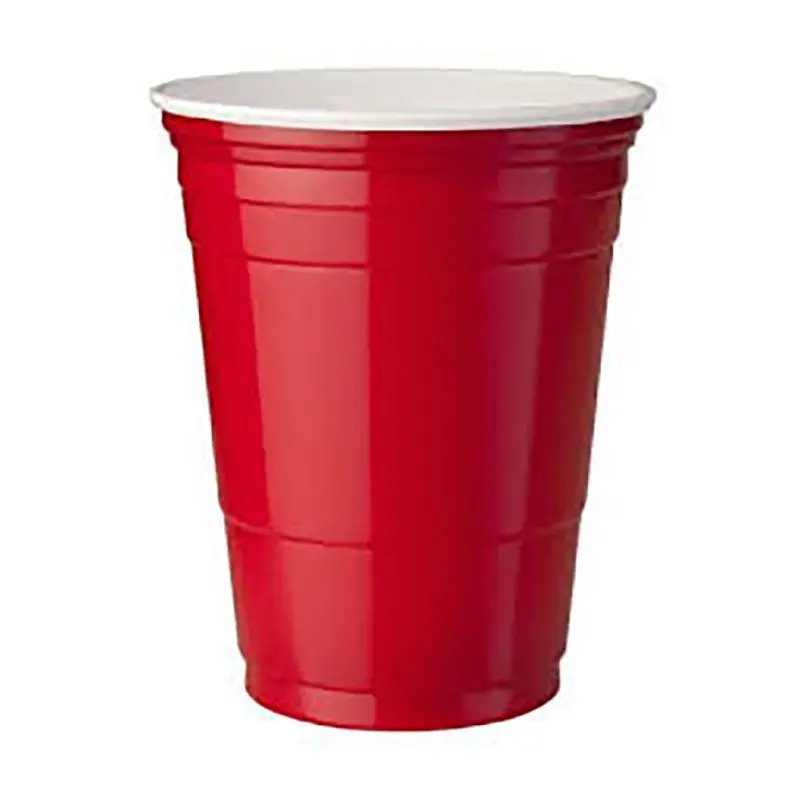 CAFE EXPRESS - 16OZ PLASTIC BEER CUPS RED/WHITE 10EA