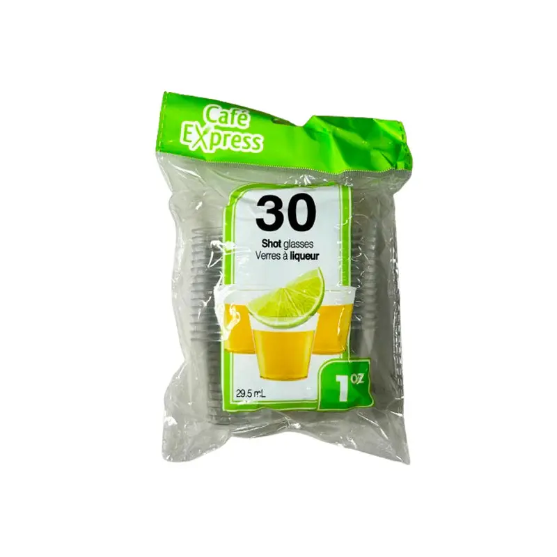 CAFE EXPRESS - 1OZ PLASTIC SHOOTER CUPS 36x30 EA